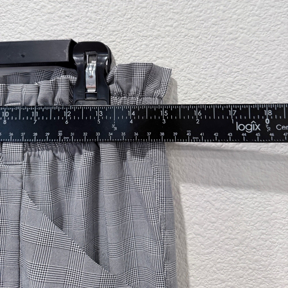 Athleta Plaid Skyline Pant 6 Paperbag Waist Old Money Quiet Luxury Workleisure - Picture 6 of 8